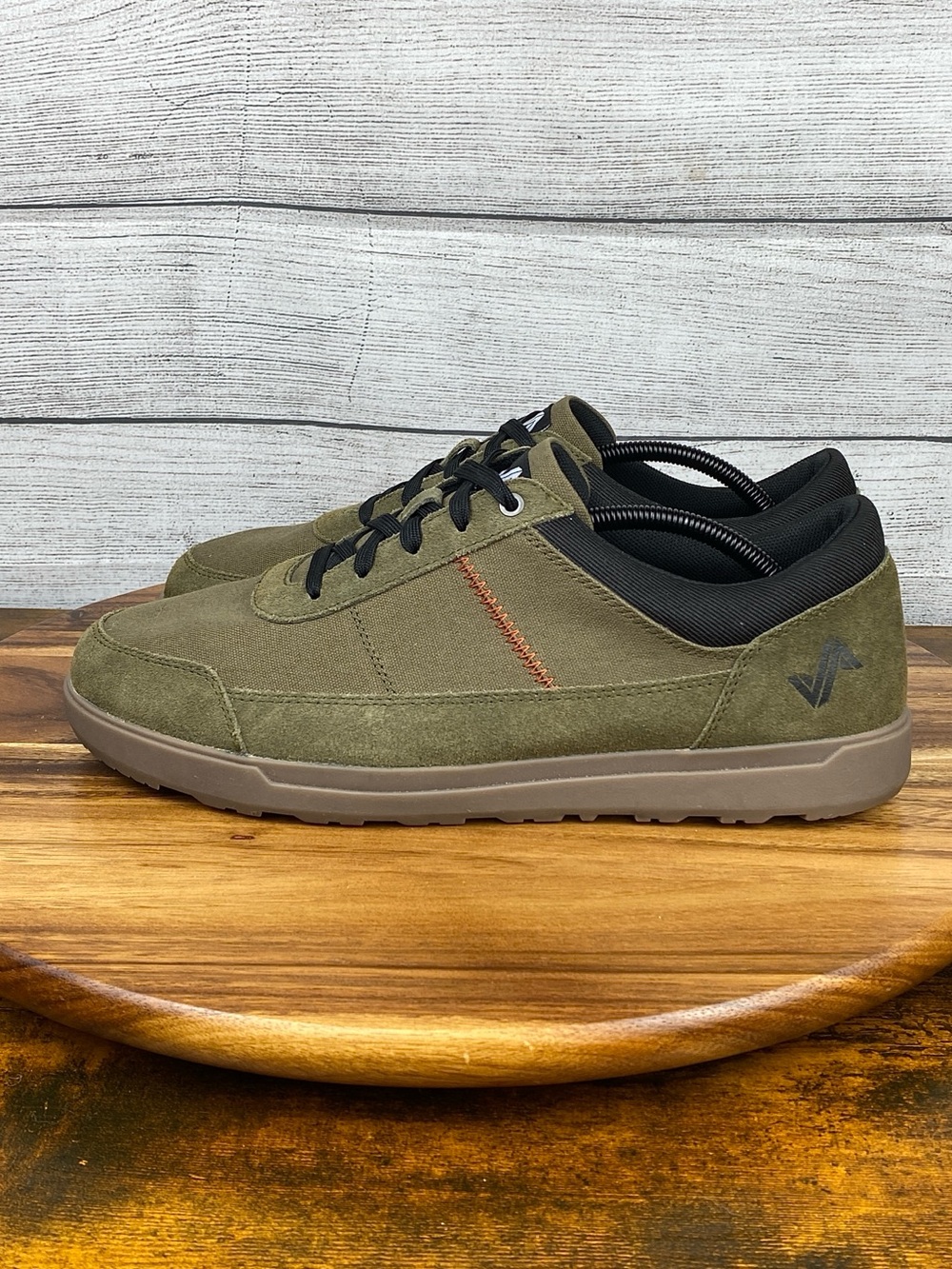 Forsake Co Mason Low Olive Green Suede Canvas Outdoor Shoe Men’s Size 11.5
